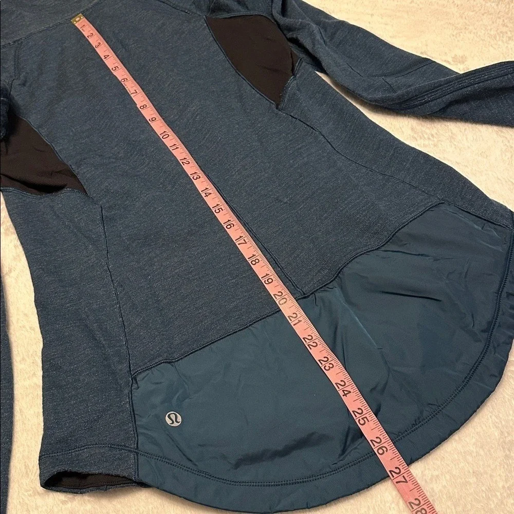 LuLuLemon Womens Wool Fitted Mock Neck Running Hiking Long Sleeve Top 8 Gorpcore